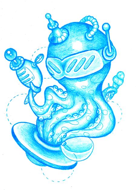 Chad Newsom - space squid